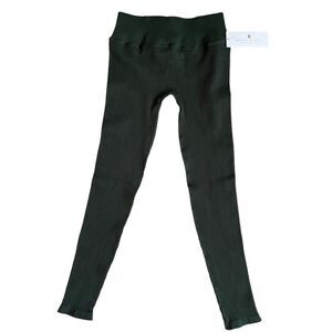 Spiritual Gangster Ribbed Leggings green M/L